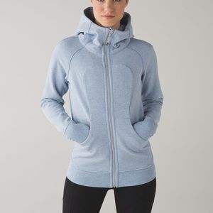 Lululemon Scuba Hoodie in Light Blue Sz 2